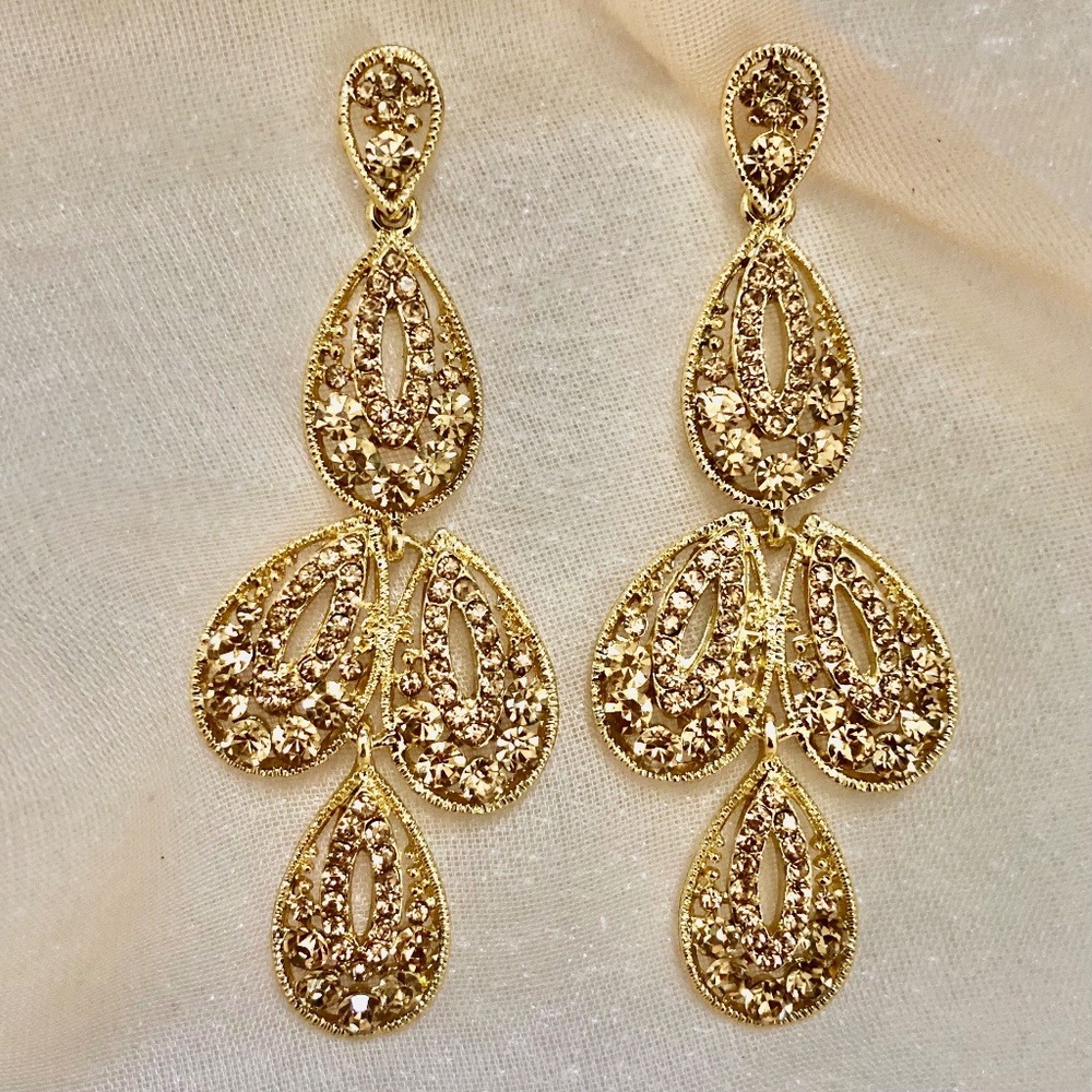 Oversized Fancy Earrings for Women, Ladies, Bridal